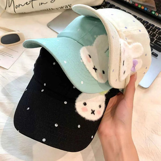 Bunny Polka Dot Baseball Cap