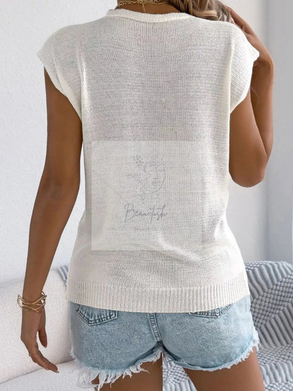 Cable Knit Button-Up Cardigan