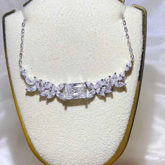 2 Carat 925 Sterling Silver Moissanite Necklace