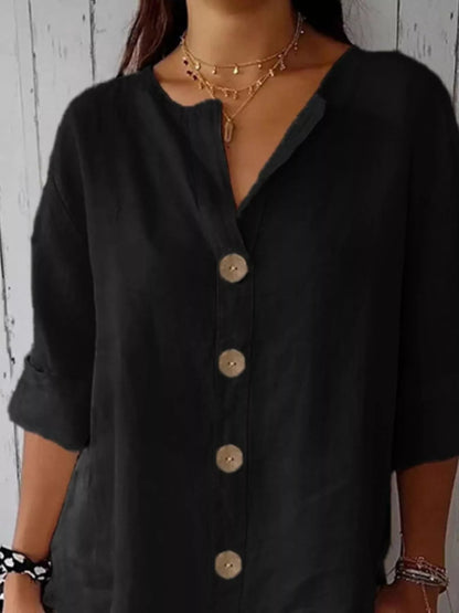 Casual Loose Button - Down Shirt