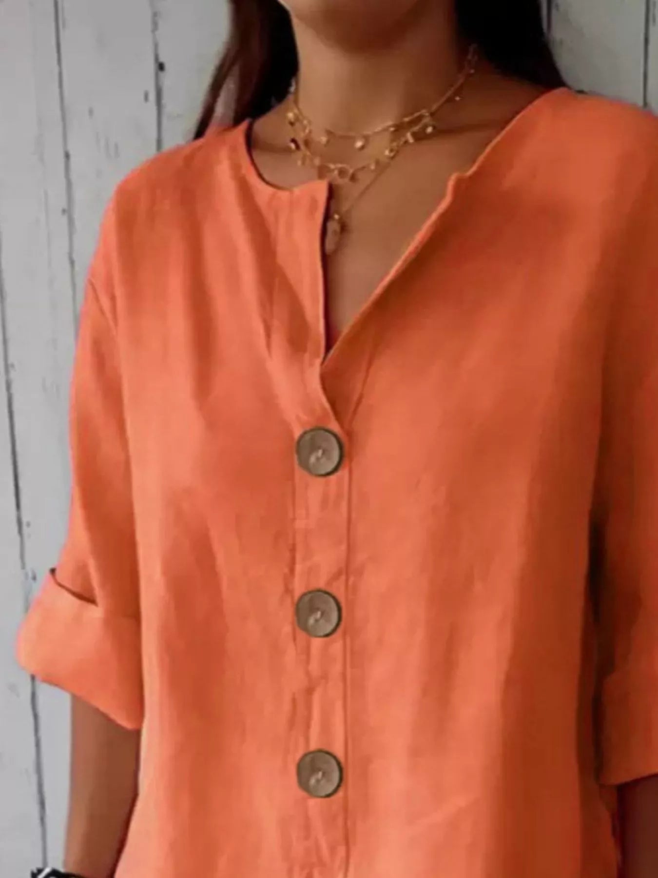 Casual Loose Button - Down Shirt