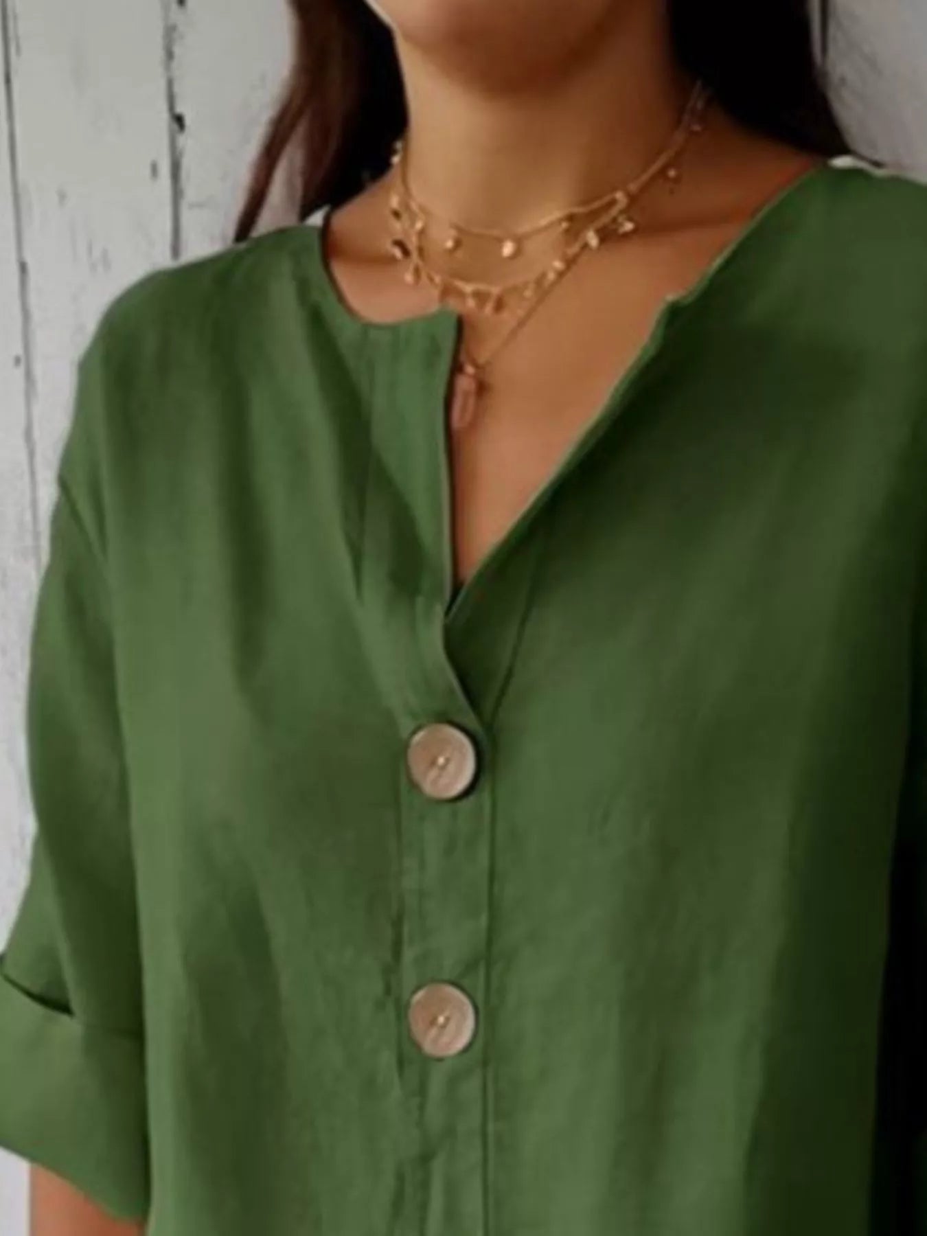 Casual Loose Button - Down Shirt