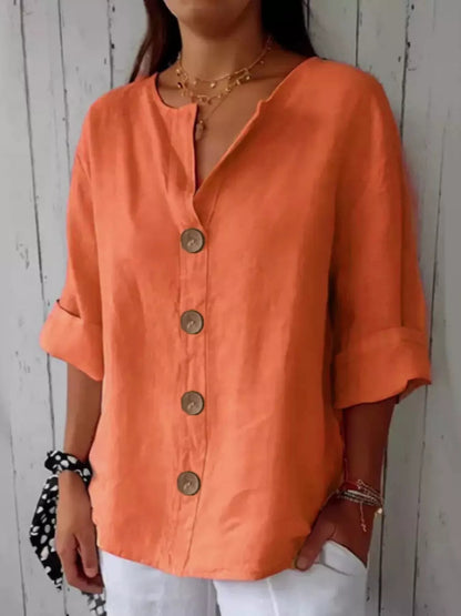 Casual Loose Button - Down Shirt