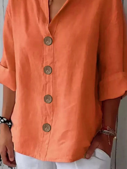 Casual Loose Button - Down Shirt