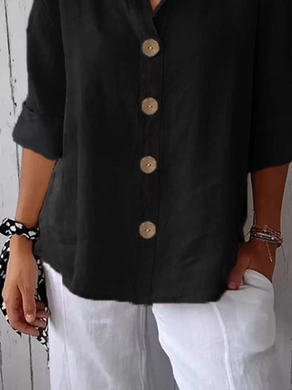 Casual Loose Button - Down Shirt