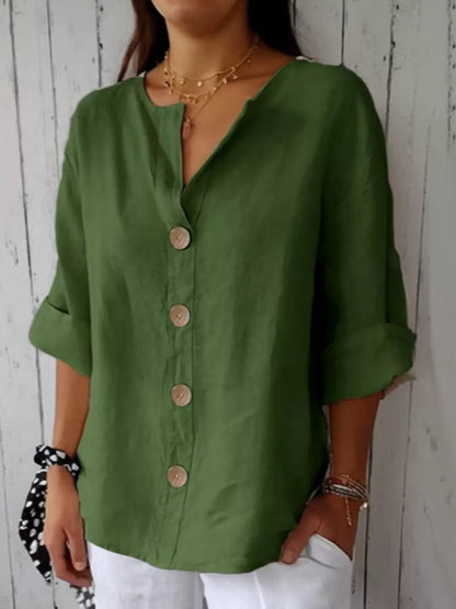 Casual Loose Button - Down Shirt