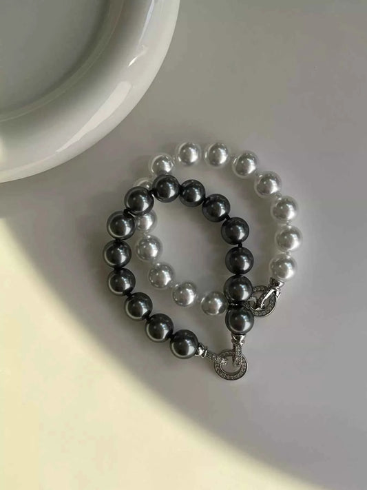 Pearl Beaded Bracelet with Clasp