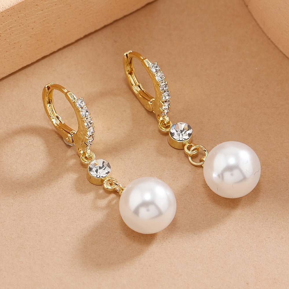 Elegant Faux Pearl Earrings