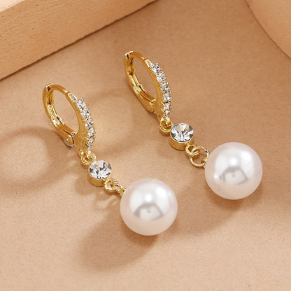 Elegant Faux Pearl Earrings