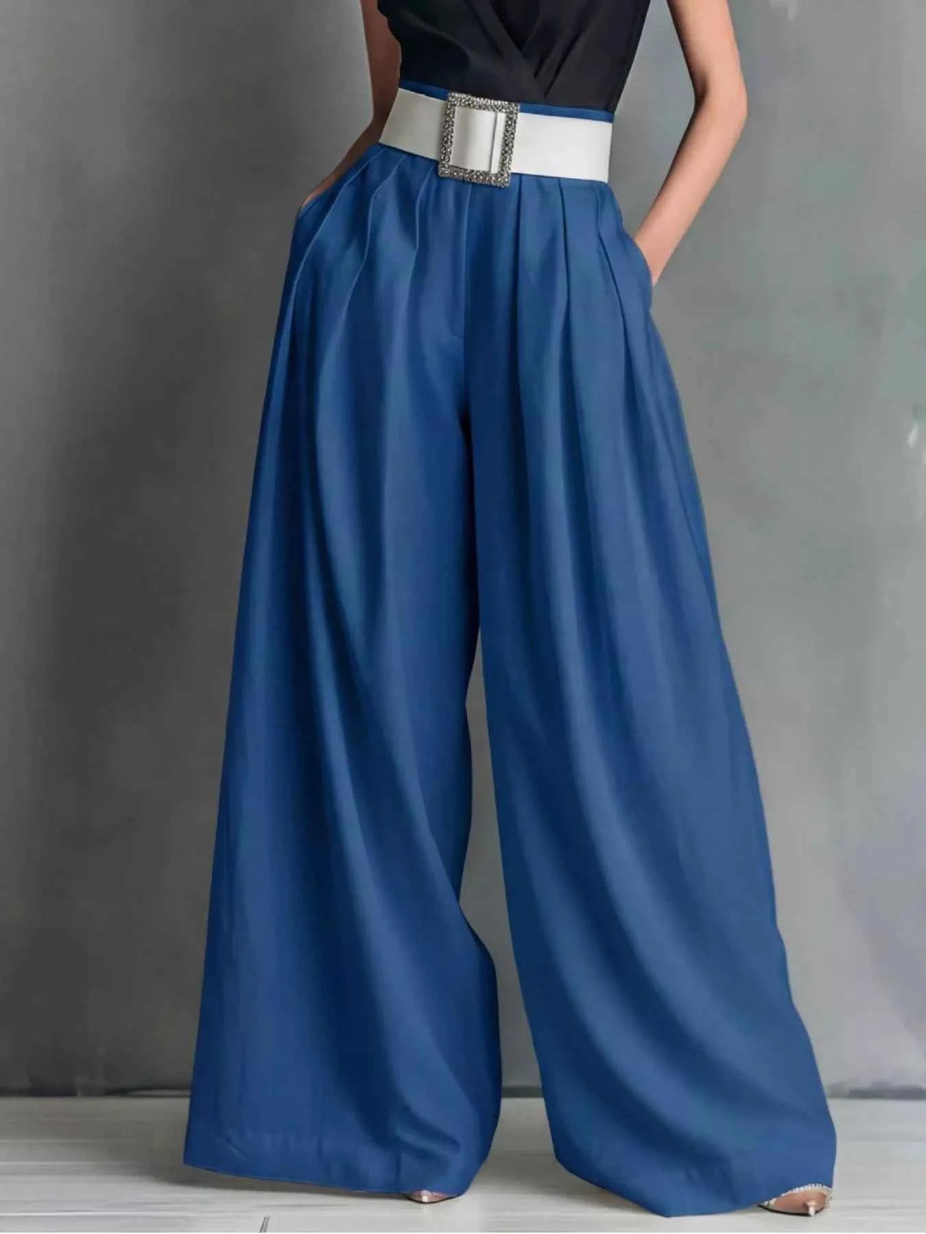 High-Waisted Wide-Leg Pants