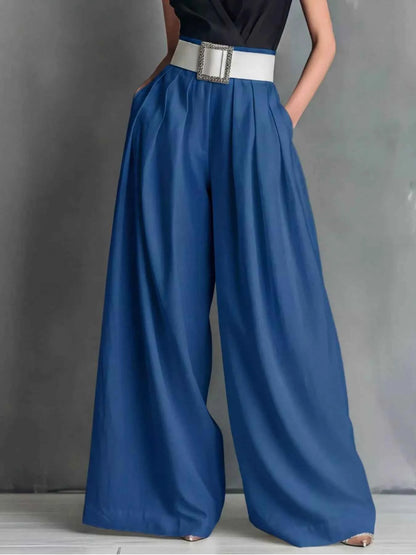 High-Waisted Wide-Leg Pants