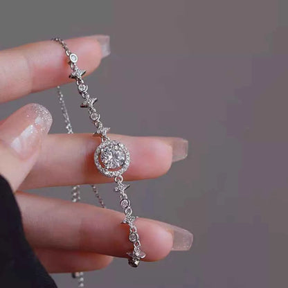 1 Carat Moissanite 925 Sterling Silver Bracelet