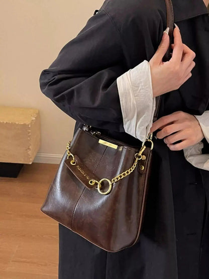 Chain Decor Crossbody Bag