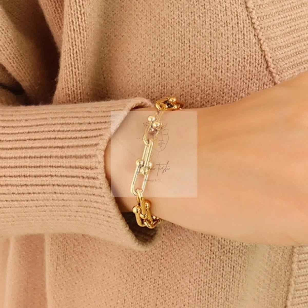 Chunky Chain Titanium Steel Bracelet