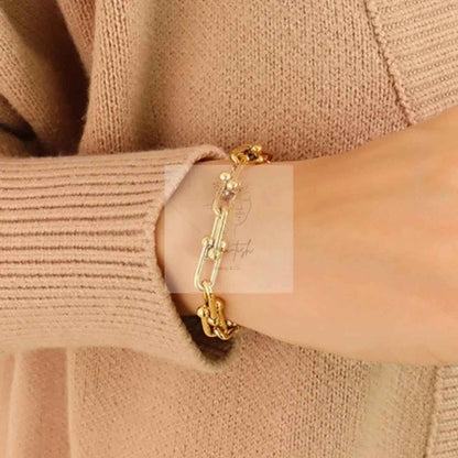 Chunky Chain Titanium Steel Bracelet