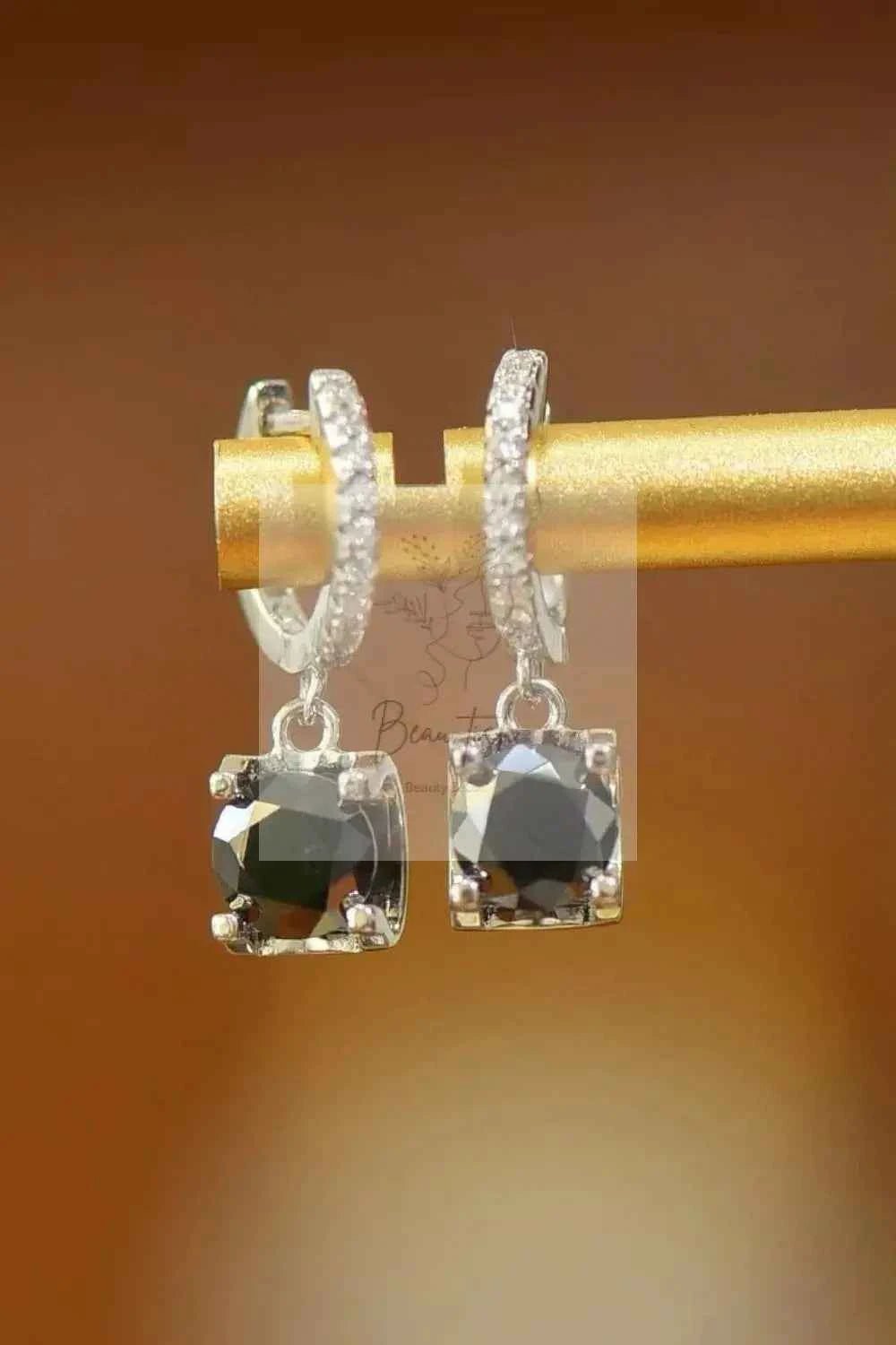 Circle Shape Rhinestone Alloy Earrings
