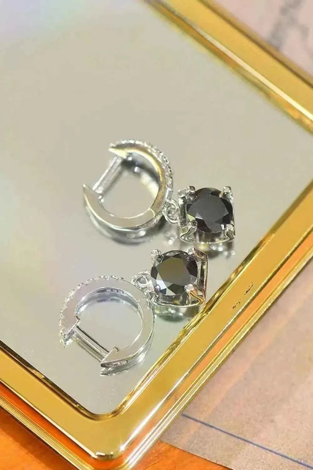 Circle Shape Rhinestone Alloy Earrings