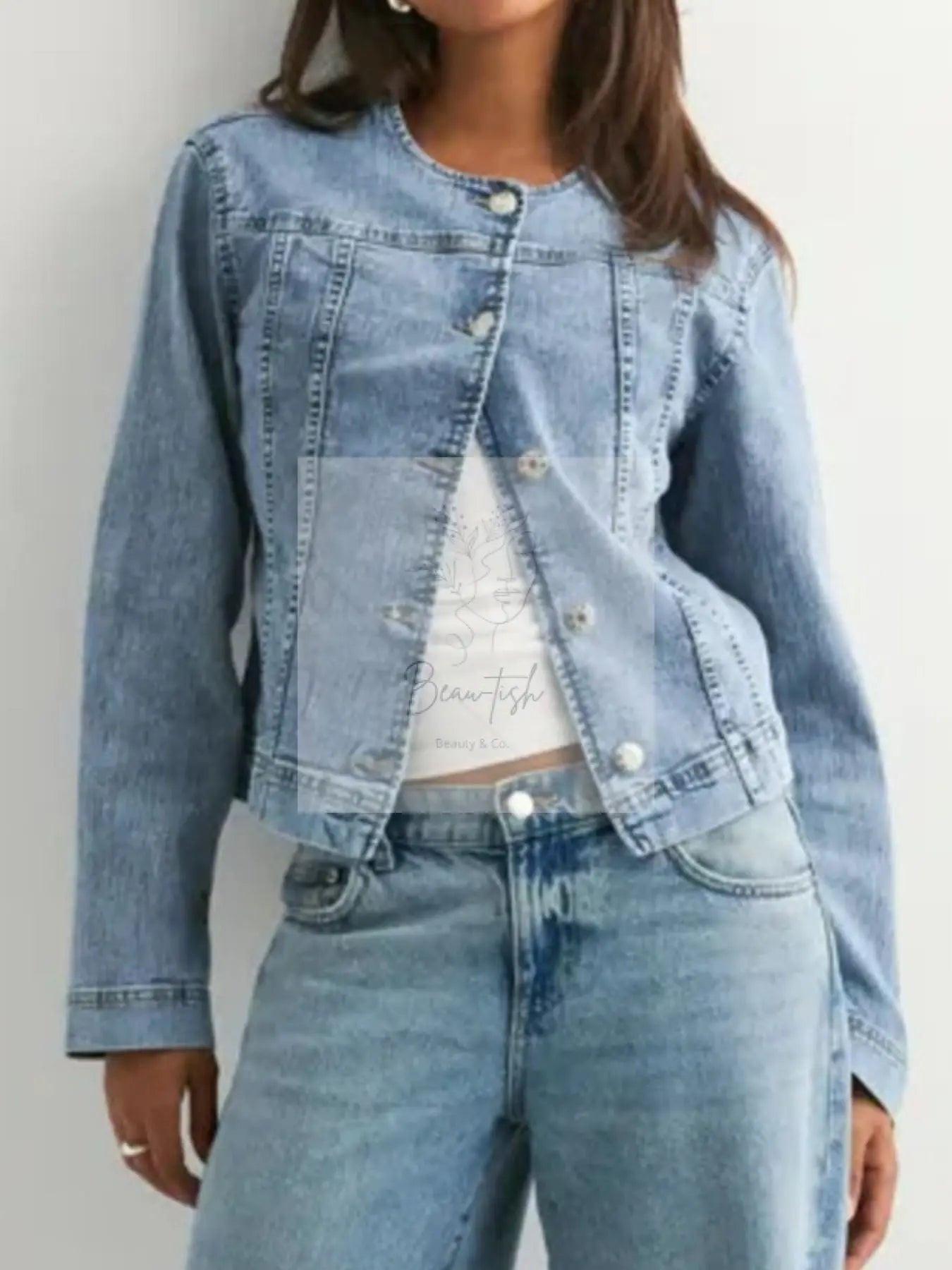 Classic Button-Down Denim Jacket