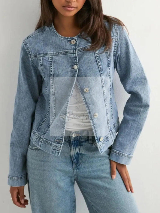 Classic Button-Down Denim Jacket