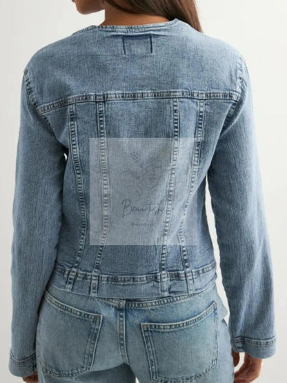 Classic Button-Down Denim Jacket
