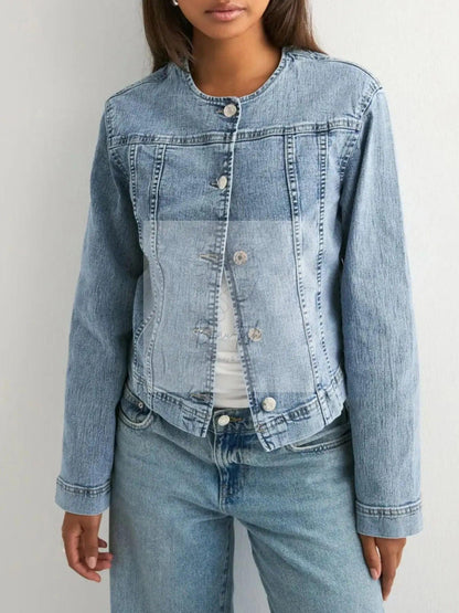 Classic Button-Down Denim Jacket