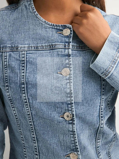 Classic Button-Down Denim Jacket