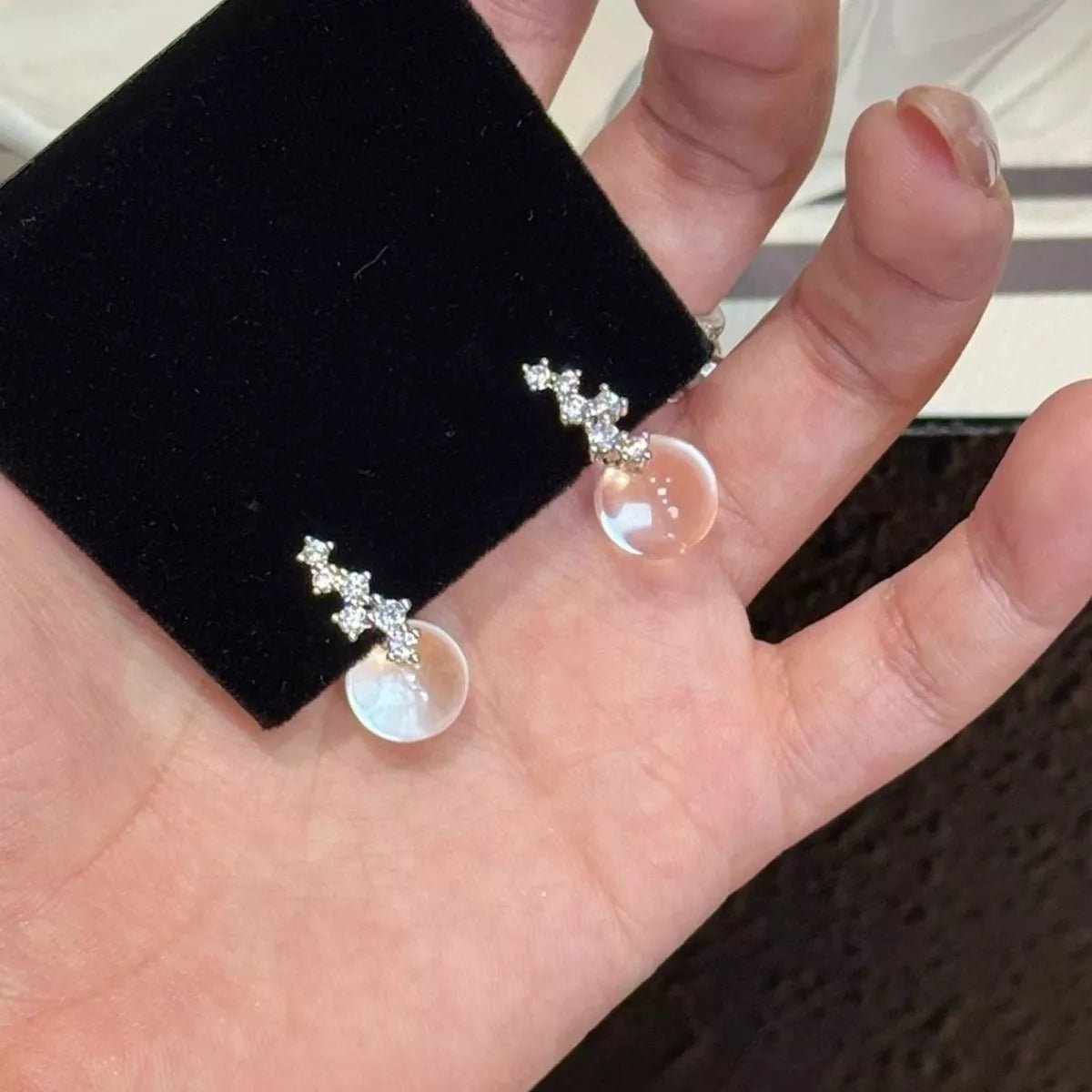 Sterling Silver Crystal Drops