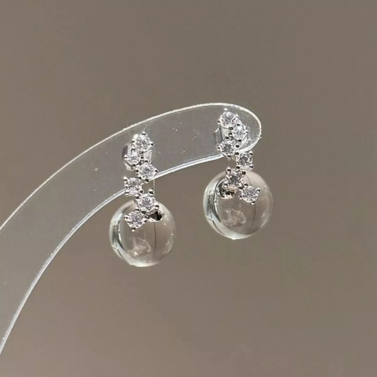 Sterling Silver Crystal Drops
