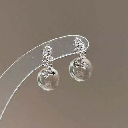 Sterling Silver Crystal Drops