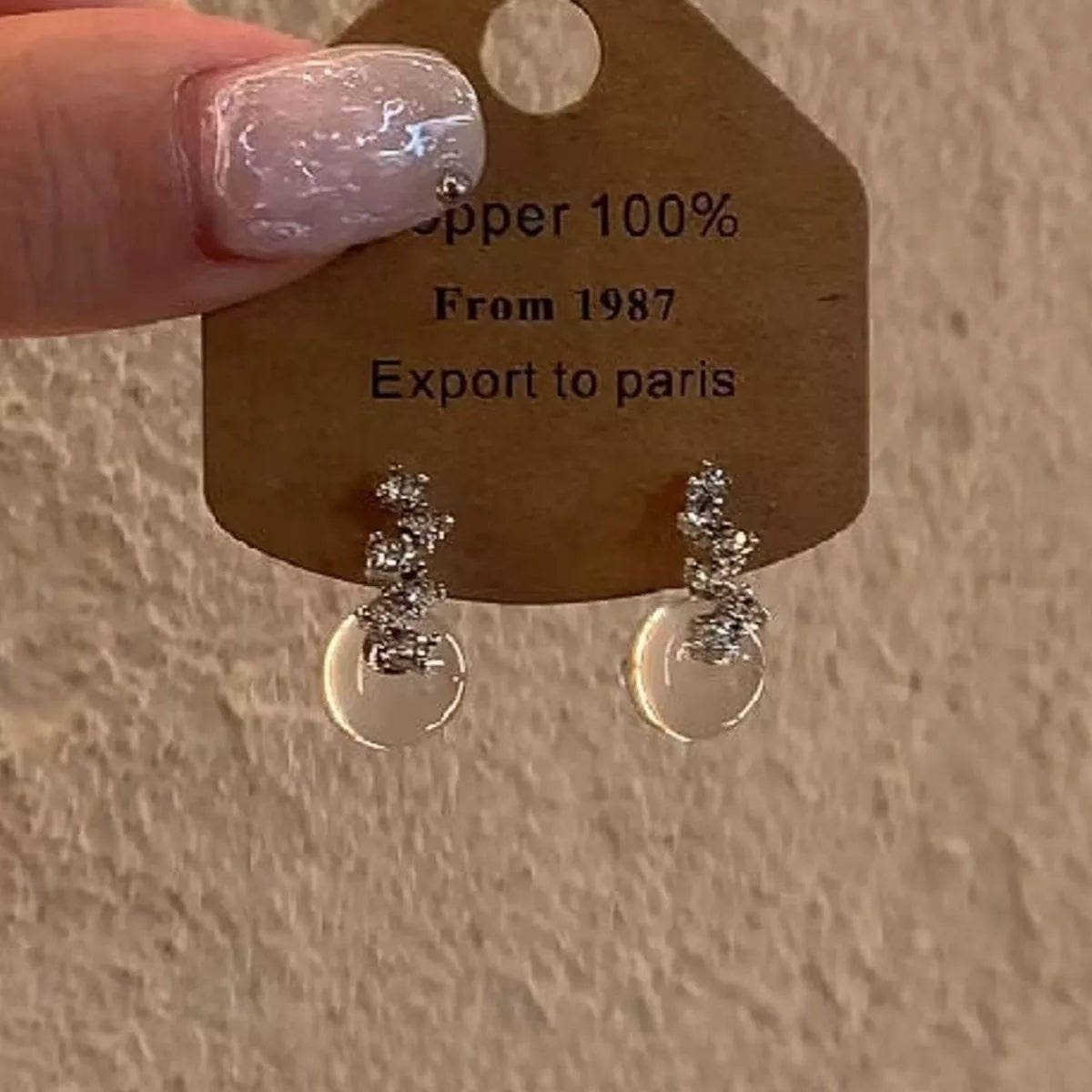 Sterling Silver Crystal Drops