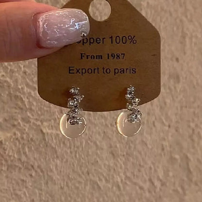 Sterling Silver Crystal Drops