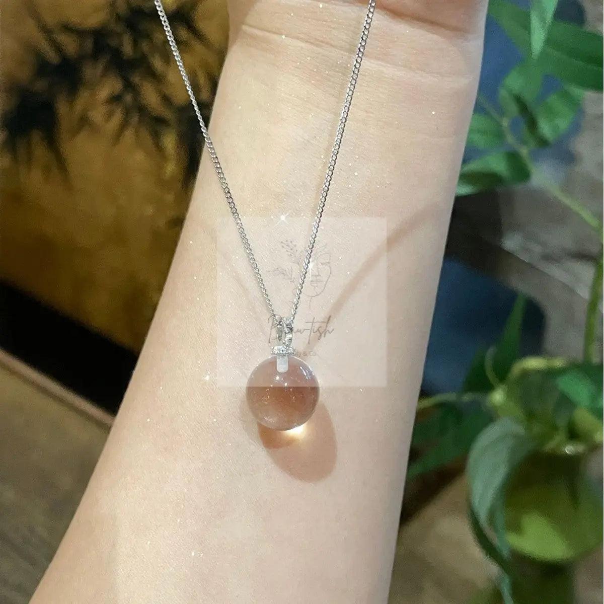 Crystal Ball Pendant Necklace