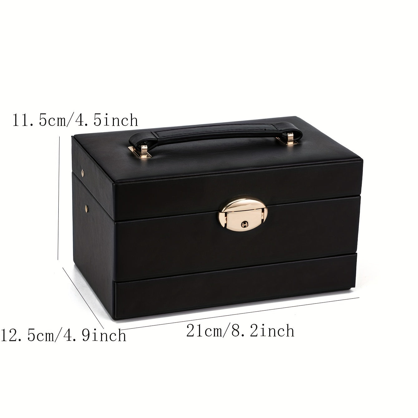 Classic High-End Multi-Layer Jewellery Box – Large Capacity & Lockable