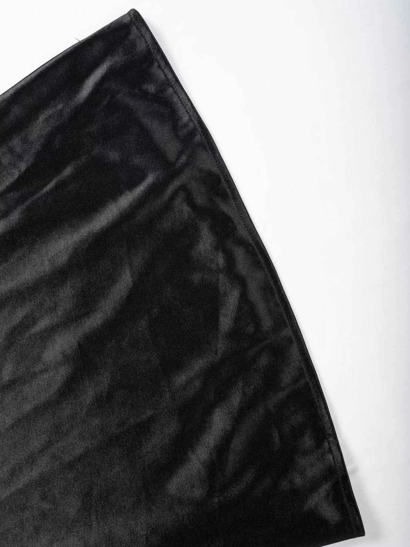 High Waist Satin Maxi Skirt