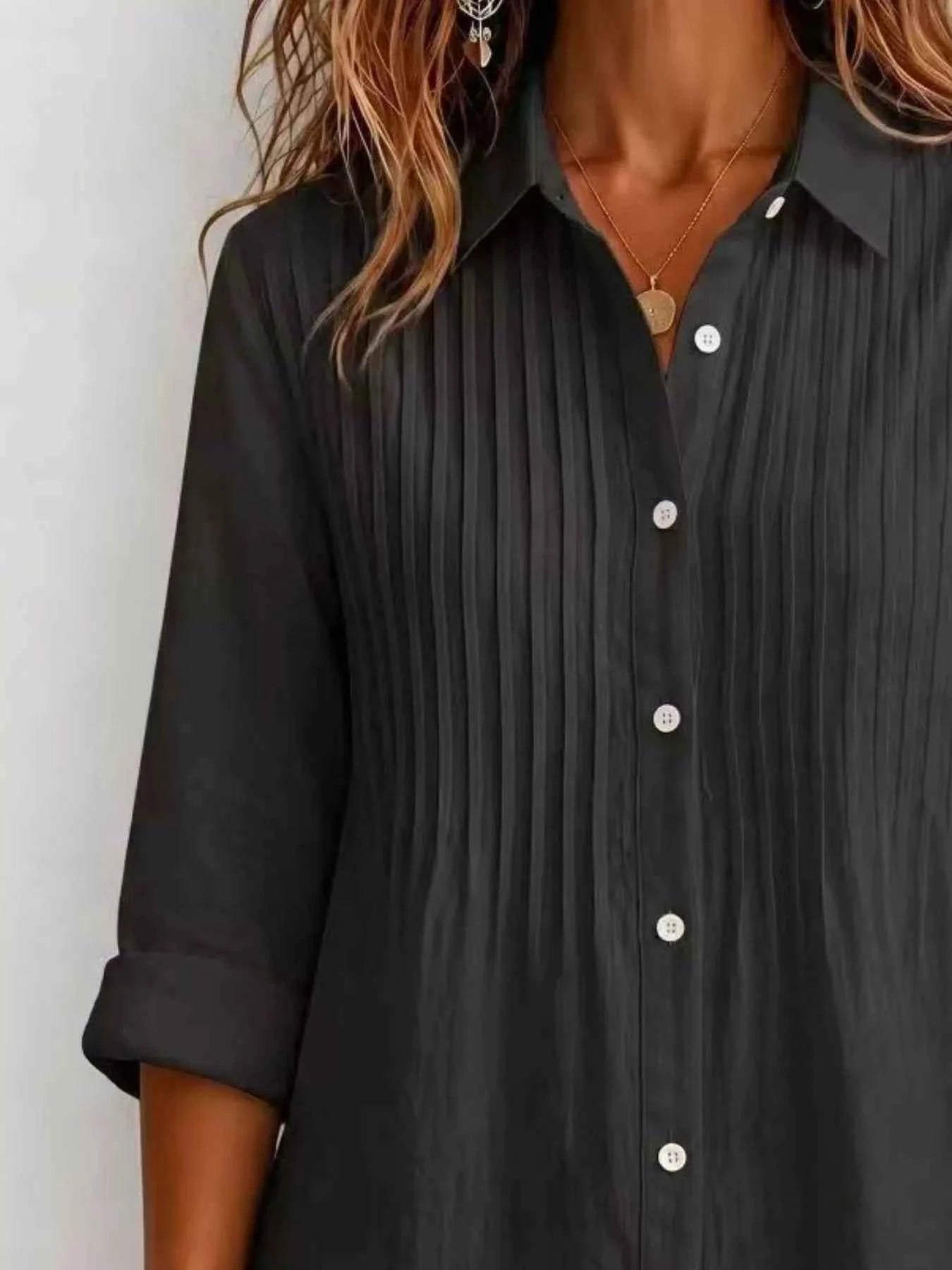 Men's Full Size Button Up Long Sleeve Shirt Plus Size