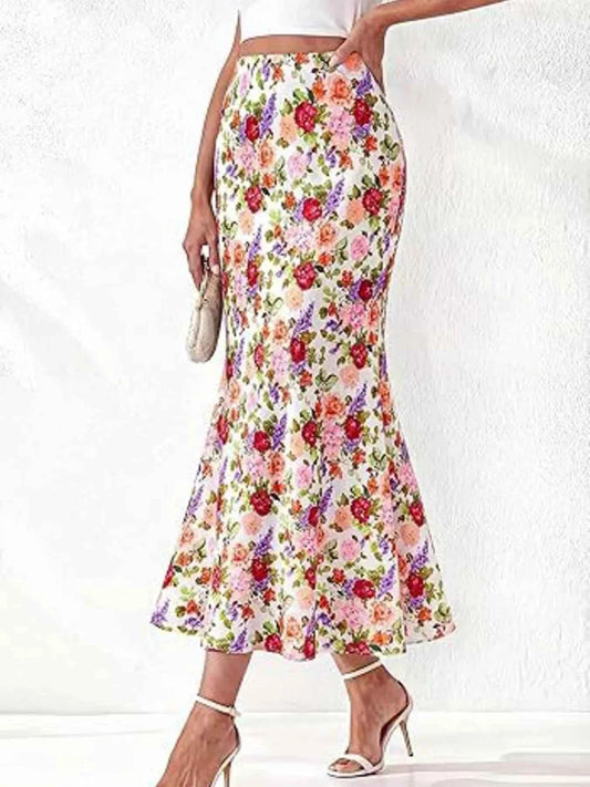 High-Waisted Mermaid Midi Skirt