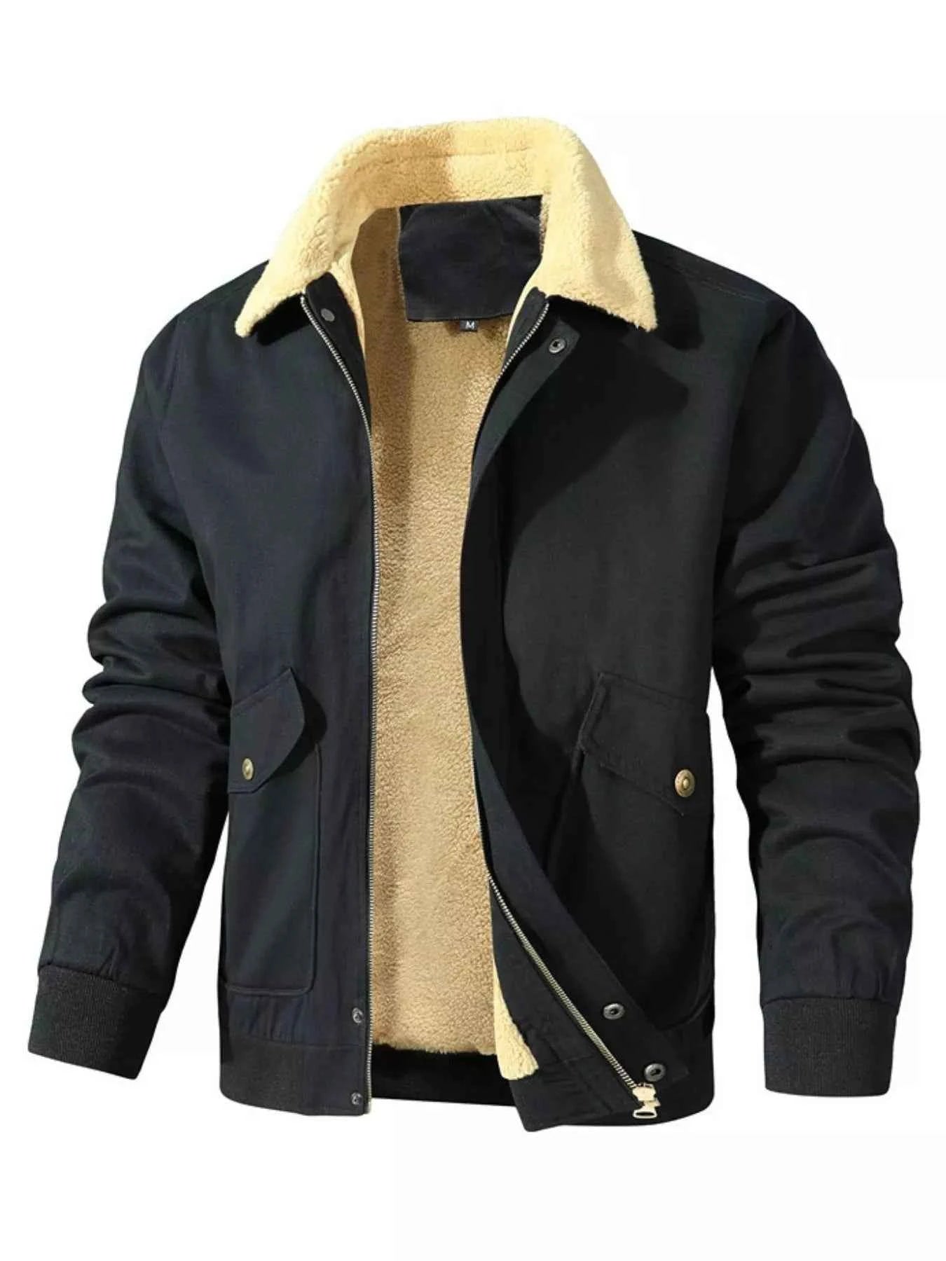 Men's Warm Sherpa Lined Jacket