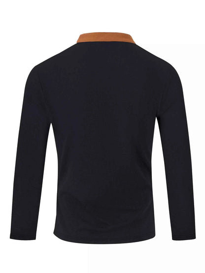 Men's Full Size Vintage Lace-Up Long Sleeve T-Shirt Plus Size