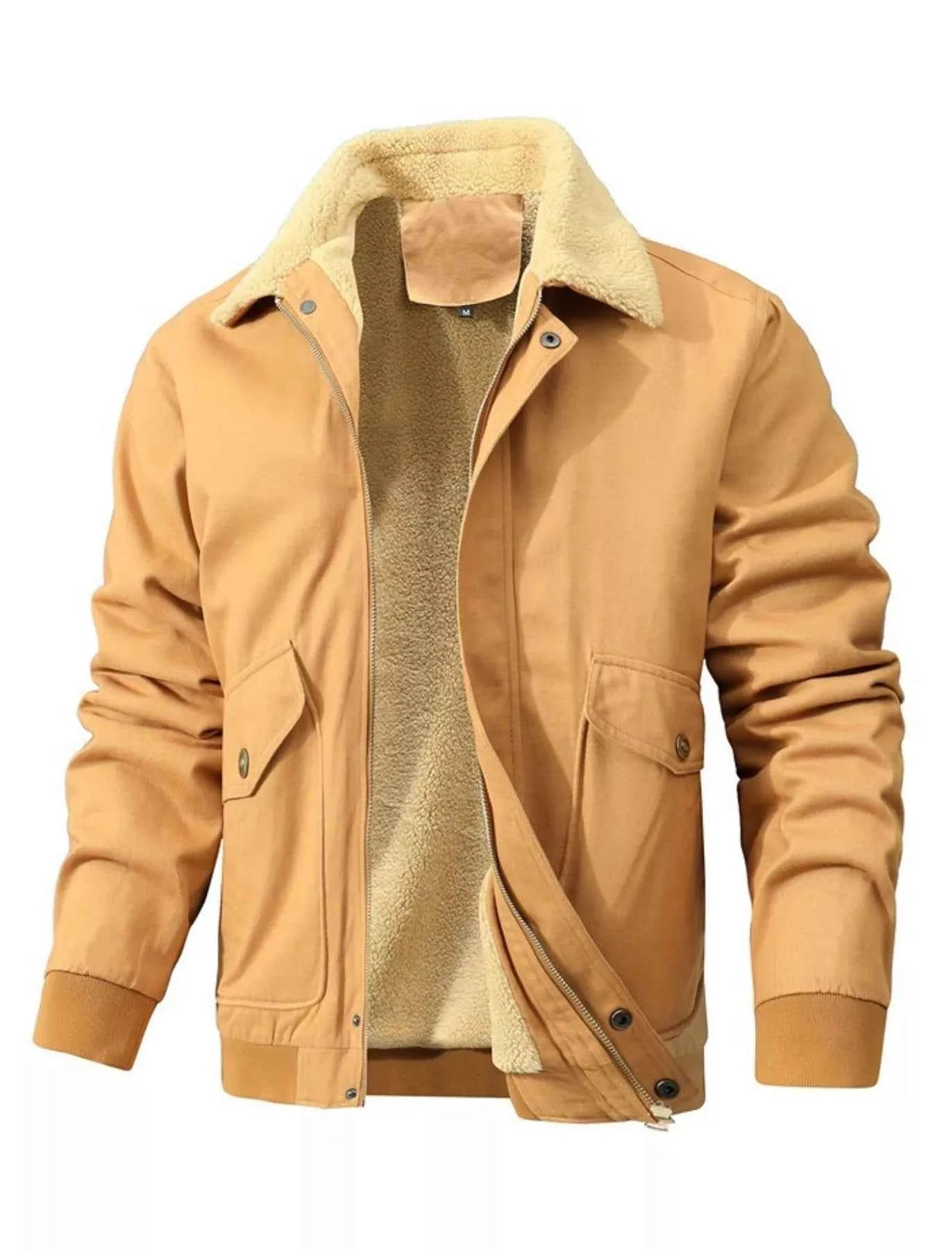Men's Warm Sherpa Lined Jacket