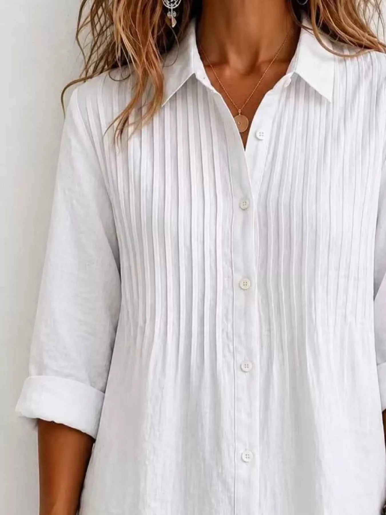 Men's Full Size Button Up Long Sleeve Shirt Plus Size