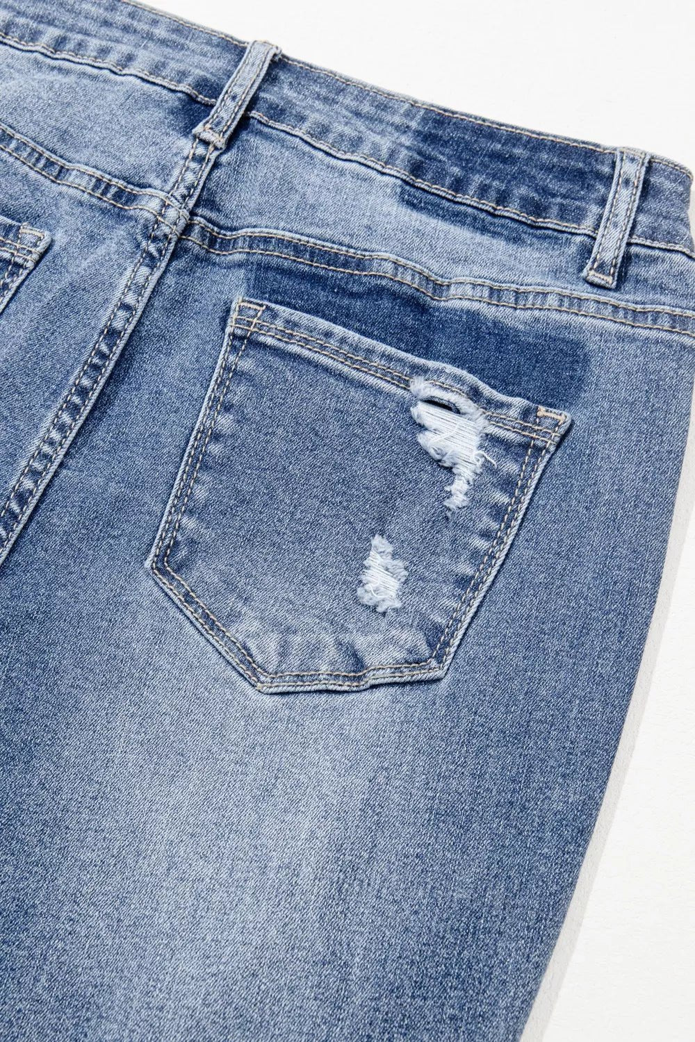 Distressed Flare Jeans
