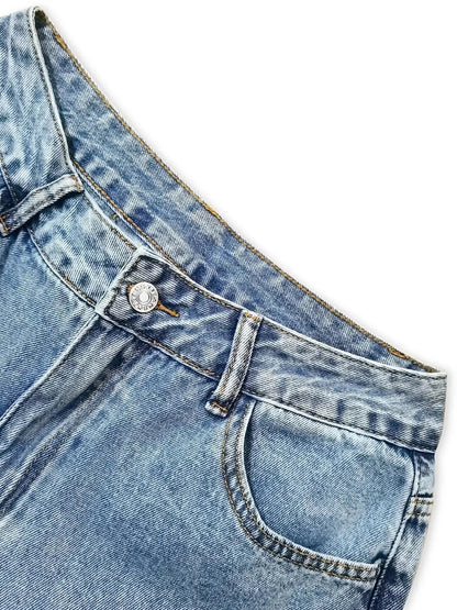 Distressed Wide Leg Jeans