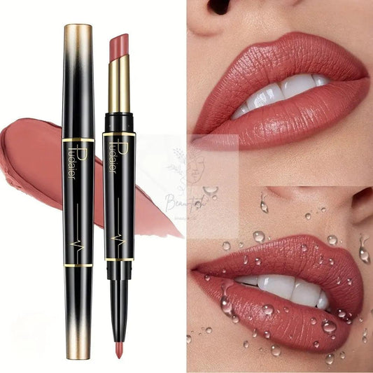 Double - Ended Lip Liner & Lipstick Pencil Lip Combo