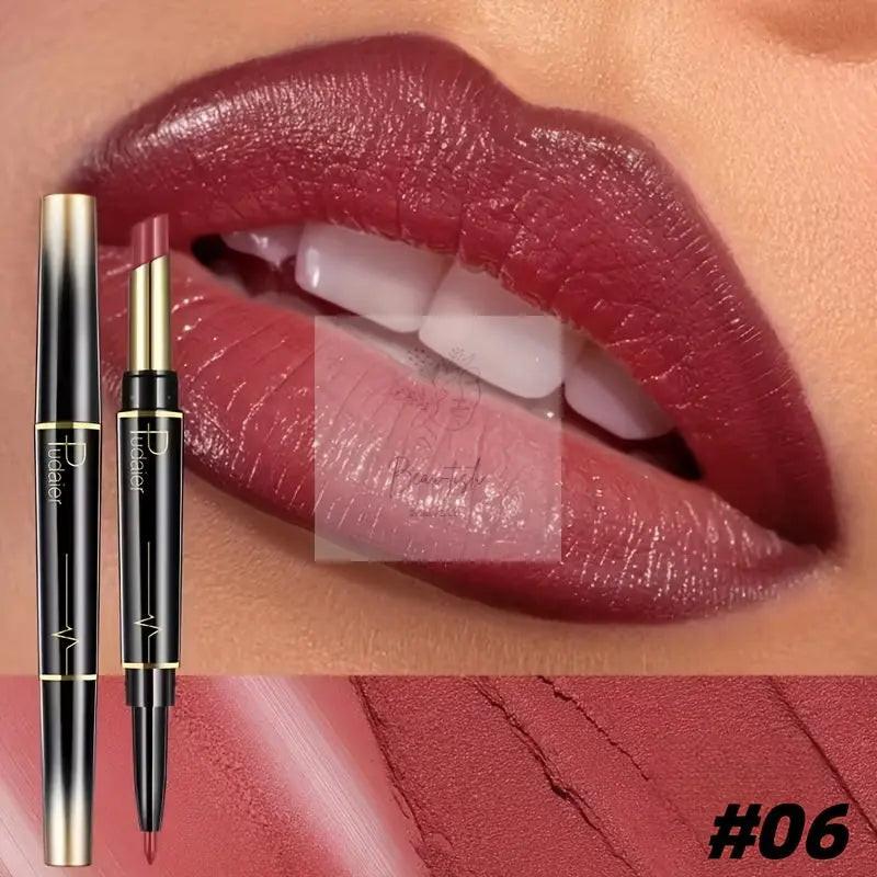 Double-Ended Lip Liner & Lipstick Pencil Lip Combo