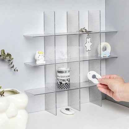 Drawer dividers with clips - Adjustable drawer divider - 2mm - Transparent