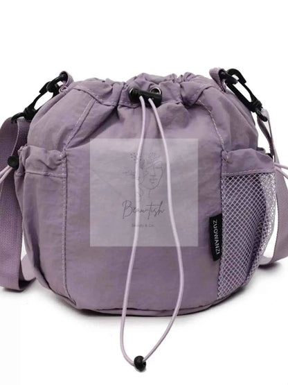 Drawstring Bucket Crossbody Bag