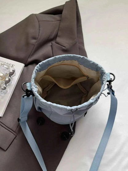 Drawstring Bucket Crossbody Bag