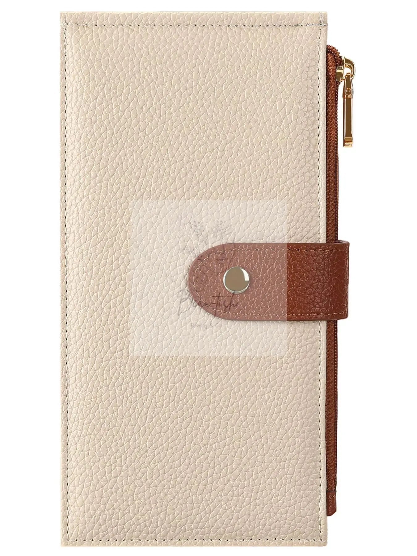 Dual Zipper Long Wallet