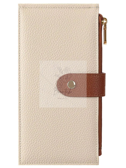 Dual Zipper Long Wallet