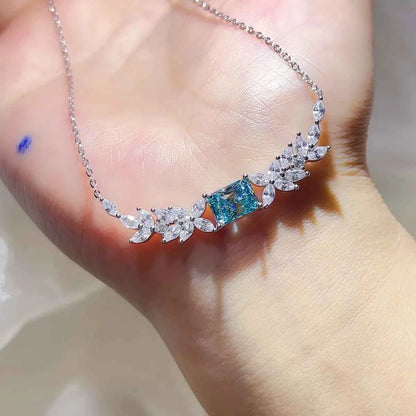 2 Carat 925 Sterling Silver Moissanite Necklace